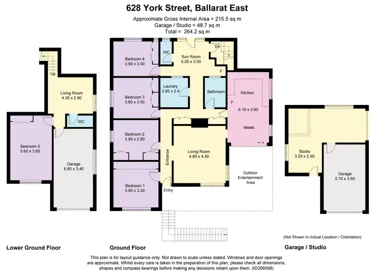 Floorplan of Homely house listing, 628 York Street, Ballarat East VIC 3350