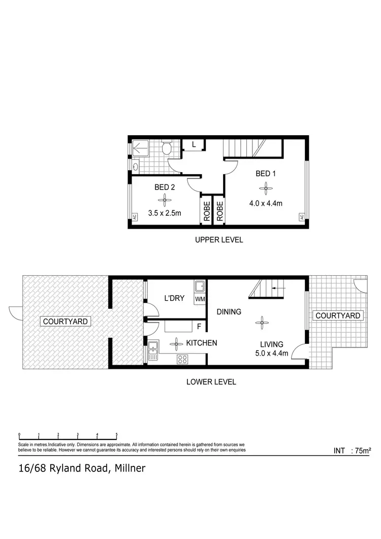 Floorplan of Homely townhouse listing, 16/68 Ryland Road, Millner NT 810