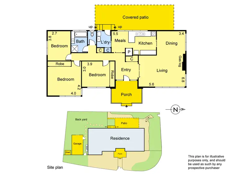 Floorplan of Homely house listing, 1 Bimbadeen Crescent, Yallambie VIC 3085