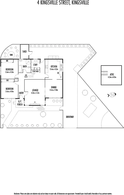 Floorplan of Homely house listing, 4 Kingsville Street, Kingsville VIC 3012