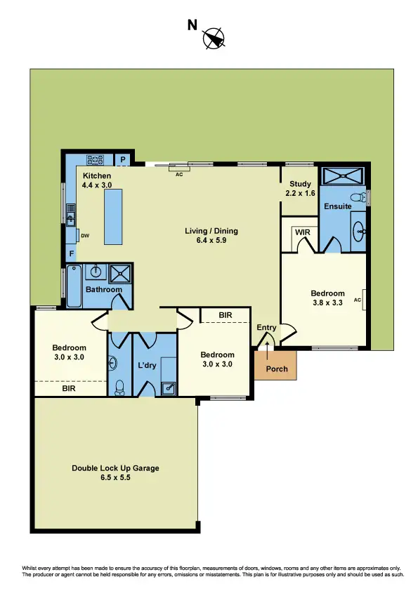 Floorplan of Homely townhouse listing, 2/6 Galvin Street, Altona VIC 3018