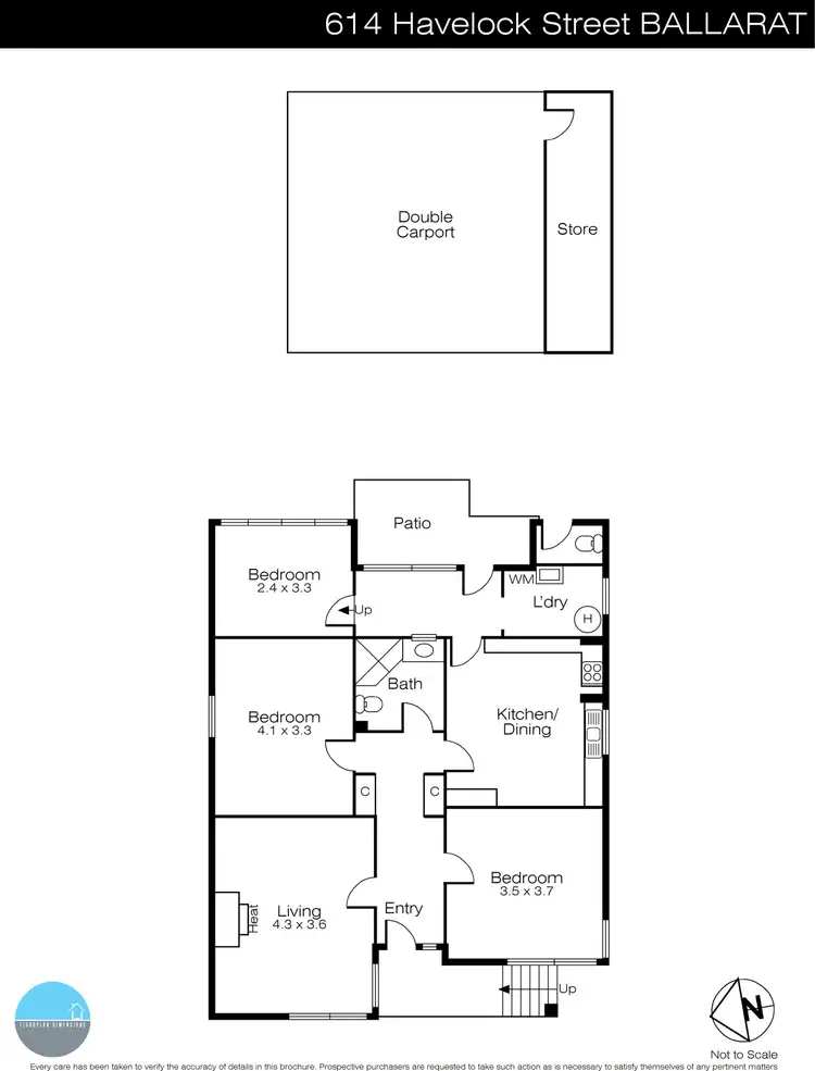 Floorplan of Homely house listing, 614 Havelock Street, Ballarat VIC 3350