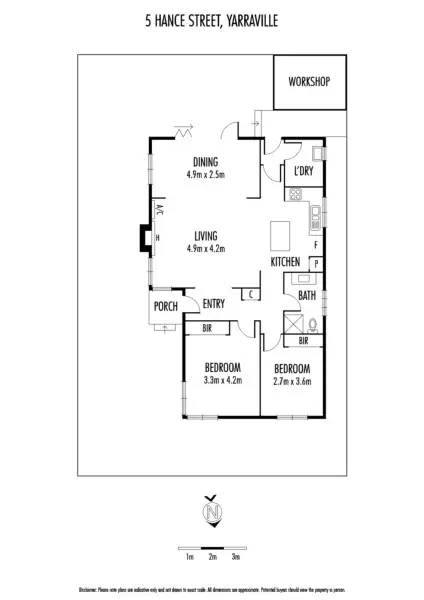 Floorplan of Homely house listing, 5 Hance Street, Yarraville VIC 3013