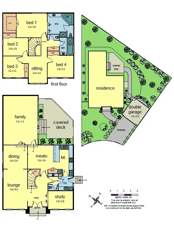 Floorplan of Homely house listing, 4 Leyte Close, Doncaster VIC 3108