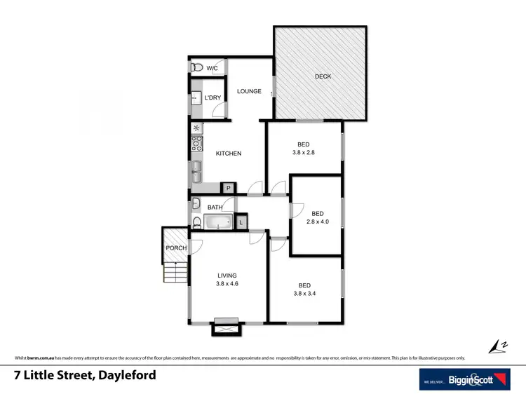 Floorplan of Homely house listing, 7 Little Street, Daylesford VIC 3460