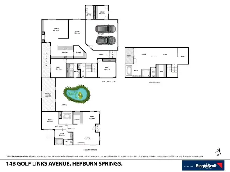 Floorplan of Homely house listing, 14B Golf Links Road, Hepburn VIC 3461