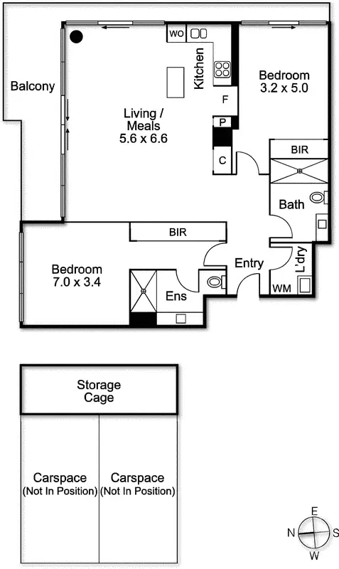 Floorplan of Homely apartment listing, 1109/800 Chapel Street, South Yarra VIC 3141