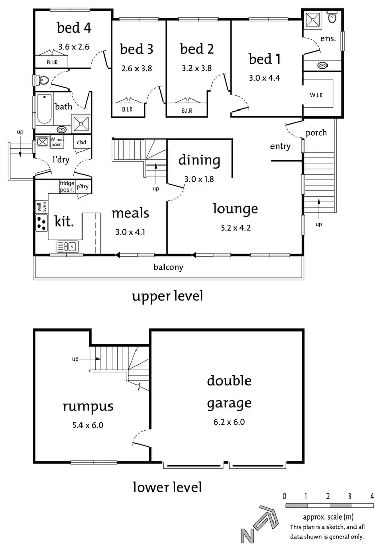 Floorplan of Homely house listing, 4 Darren Rise, Doncaster East VIC 3109