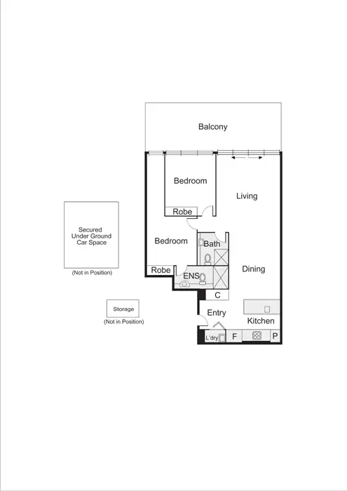 Floorplan of Homely apartment listing, 202/115 Nott Street, Port Melbourne VIC 3207