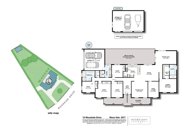 Floorplan of Homely house listing, 12 Woodside Drive, Moss Vale NSW 2577