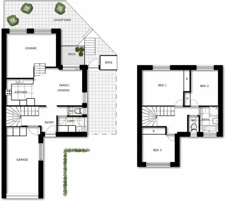 Floorplan of Homely unit listing, 85 Hallen Close, Phillip ACT 2606
