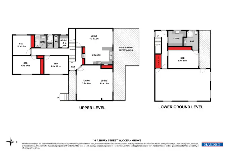 Floorplan of Homely house listing, 39 Asbury Street West, Ocean Grove VIC 3226