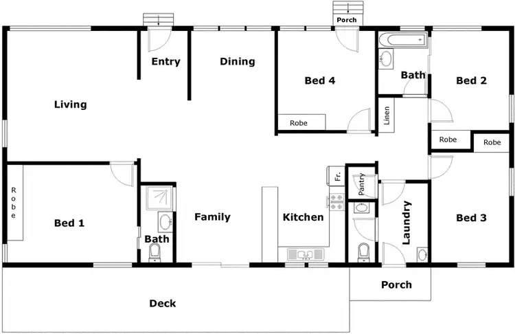 Floorplan of Homely house listing, 5 Mullagh Place, Holt ACT 2615