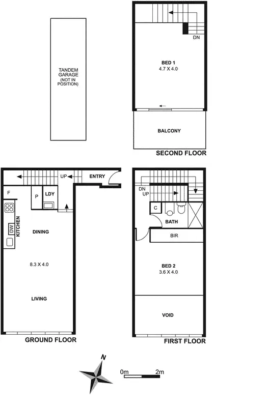 Floorplan of Homely apartment listing, 9 Austin Way, Fitzroy North VIC 3068