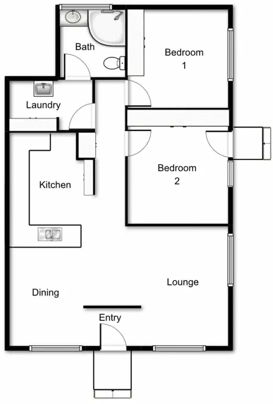Floorplan of Homely semi-detached listing, 2/22 Toms Crescent, Ainslie ACT 2602