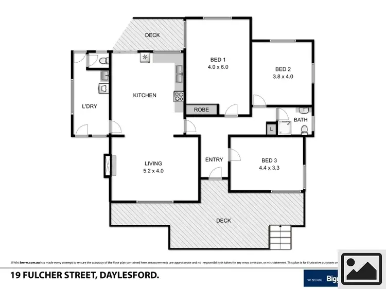 Floorplan of Homely house listing, 19 Fulcher Street, Daylesford VIC 3460
