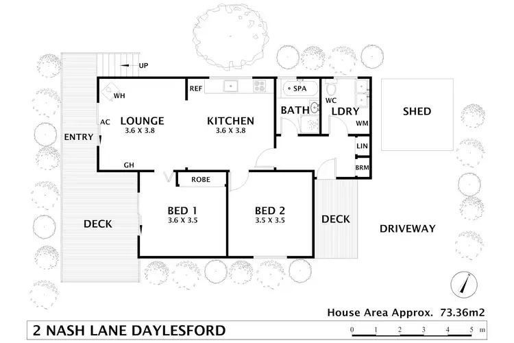 Floorplan of Homely house listing, 2 Nash Lane, Daylesford VIC 3460