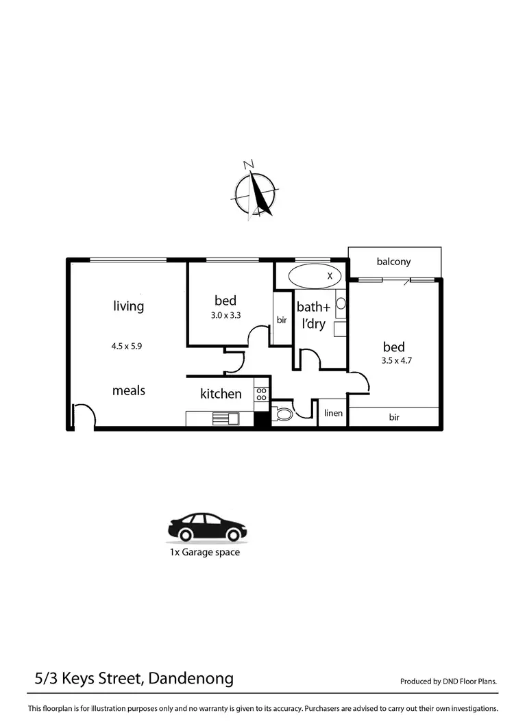 Floorplan of Homely apartment listing, 5/3 Keys Street, Dandenong VIC 3175