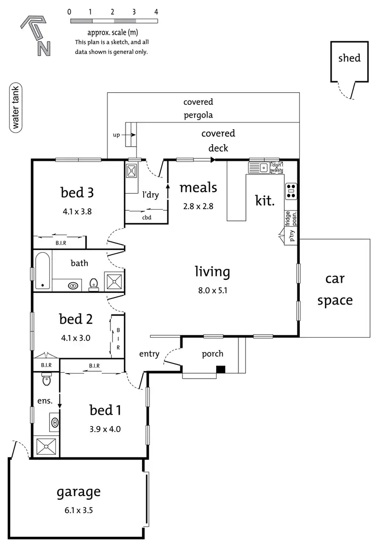 Floorplan of Homely townhouse listing, 31A Barclay Avenue, Croydon VIC 3136