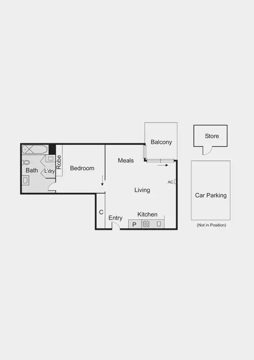 Floorplan of Homely apartment listing, 416/163-169 Inkerman Street, St Kilda VIC 3182