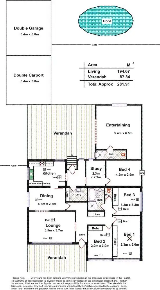 Floorplan of Homely house listing, 7 Bank Crescent, St Agnes SA 5097