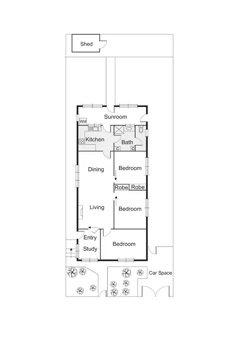Floorplan of Homely house listing, 282 Ross Street, Port Melbourne VIC 3207