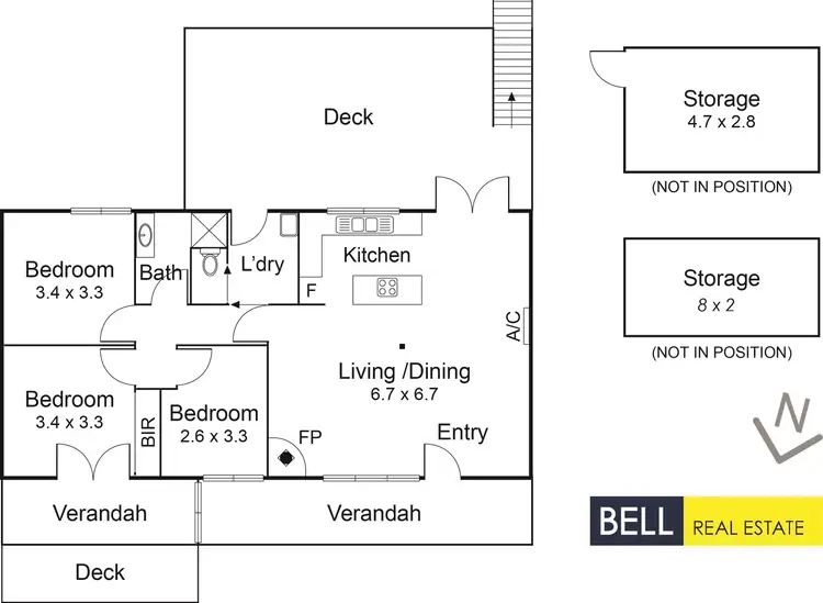 Floorplan of Homely house listing, 14 Douglas Crescent, Monbulk VIC 3793
