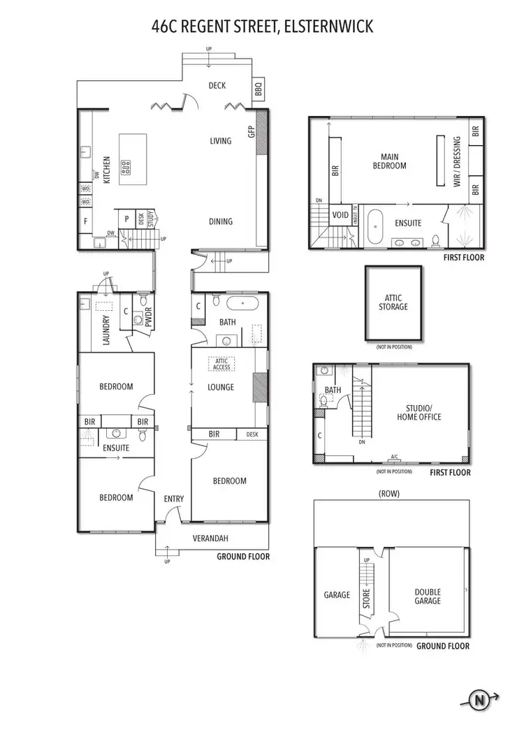 Floorplan of Homely house listing, 46c Regent Street, Elsternwick VIC 3185