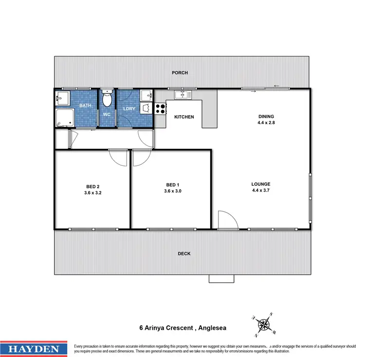 Floorplan of Homely house listing, 6 Arinya Crescent, Anglesea VIC 3230