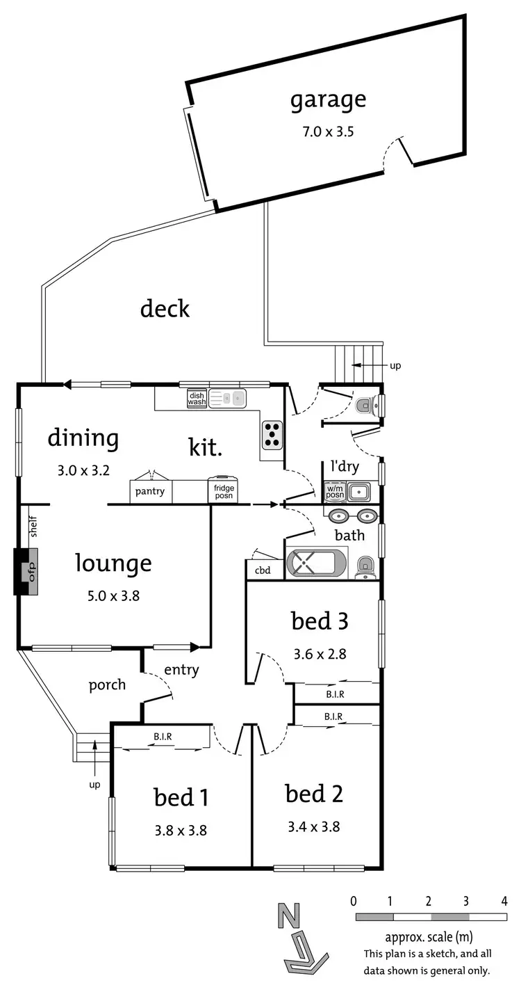 Floorplan of Homely townhouse listing, 1/119 Willow Bend, Bulleen VIC 3105