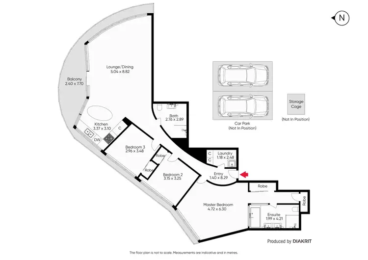 Floorplan of Homely apartment listing, 706/576 St Kilda Road, Melbourne VIC 3004