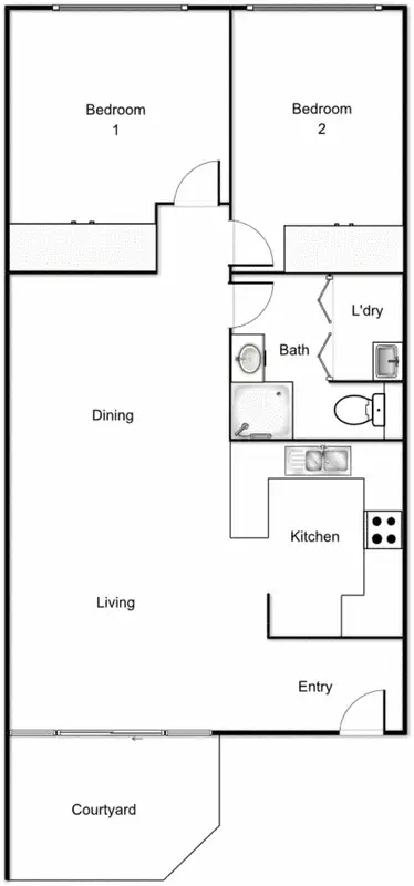 Floorplan of Homely apartment listing, 71/22 Archibald Street, Lyneham ACT 2602
