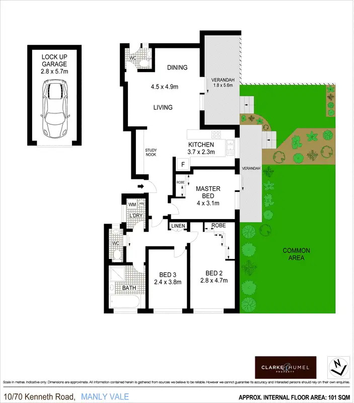 Floorplan of Homely apartment listing, 10/70 Kenneth Road, Manly Vale NSW 2093