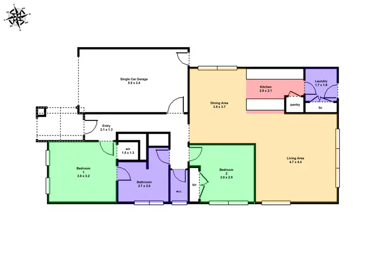 Floorplan of Homely townhouse listing, 17A Raglan Street, Miners Rest VIC 3352