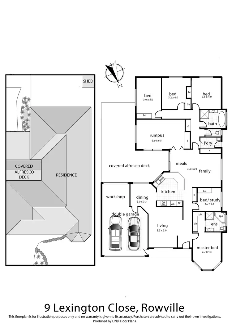 Floorplan of Homely house listing, 9 Lexington Close, Rowville VIC 3178