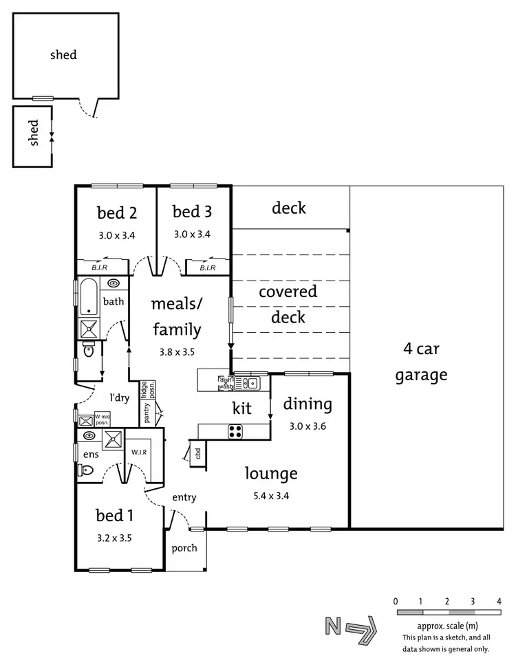Floorplan of Homely house listing, 13 Mountain Heath Walk, Croydon South VIC 3136