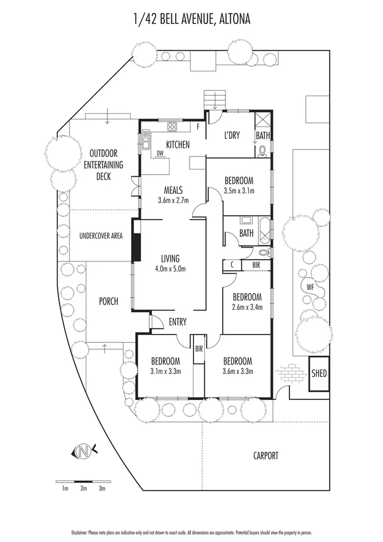 Floorplan of Homely house listing, 1/42 Bell Avenue, Altona VIC 3018