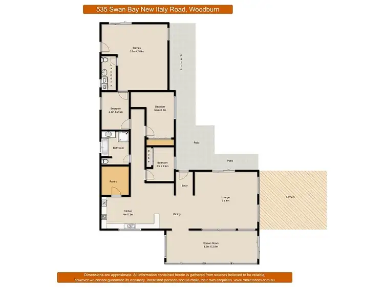 Floorplan of Homely rural property listing, 535 Swan Bay New Italy Road, Woodburn NSW 2472