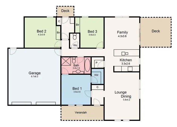 Floorplan of Homely house listing, 3 Brookside Drive, Mount Clear VIC 3350