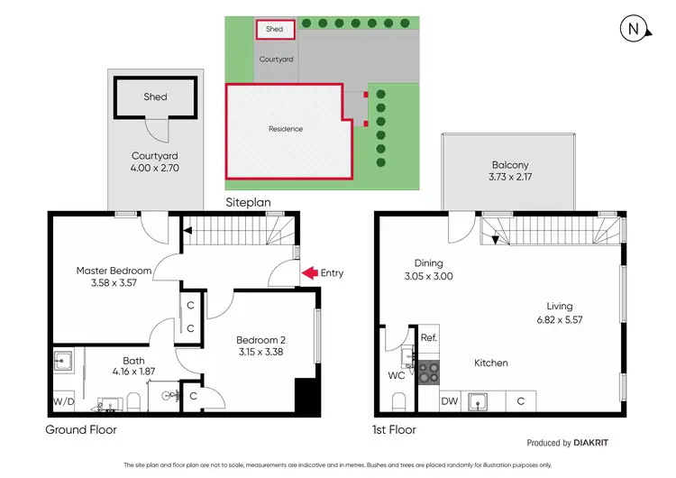 Floorplan of Homely townhouse listing, 3 Esther Street, Preston VIC 3072