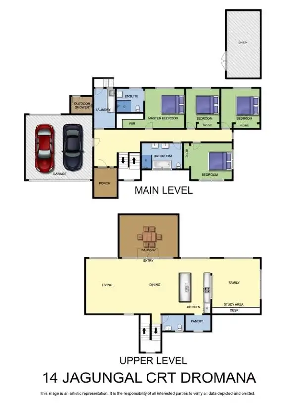 Floorplan of Homely house listing, 14 Jagungal Court, Dromana VIC 3936