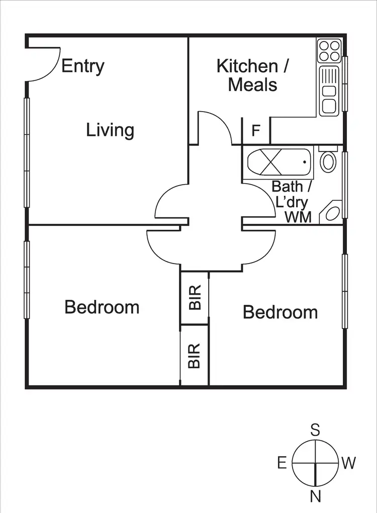 Floorplan of Homely unit listing, 3/44 Gourlay Street, St Kilda East VIC 3183