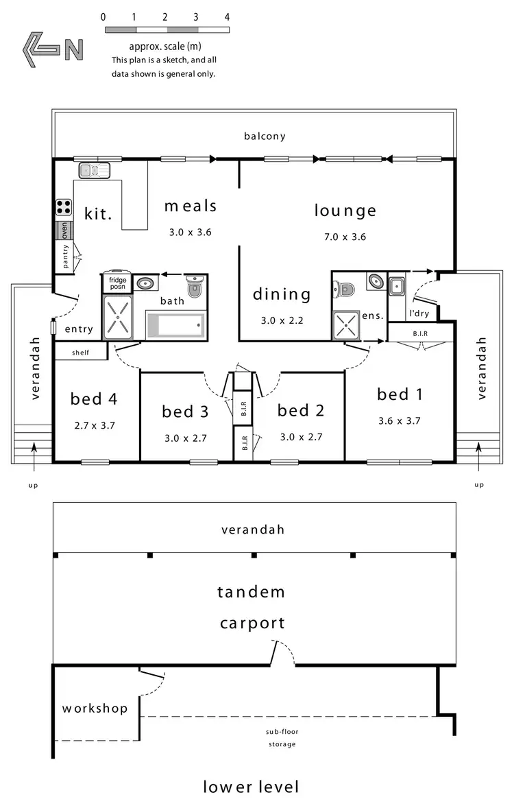 Floorplan of Homely house listing, 6 Atunga Court, Heathmont VIC 3135