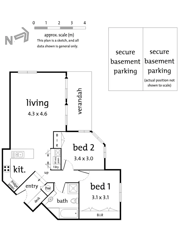 Floorplan of Homely apartment listing, 15/75-77 Tram Road, Doncaster VIC 3108