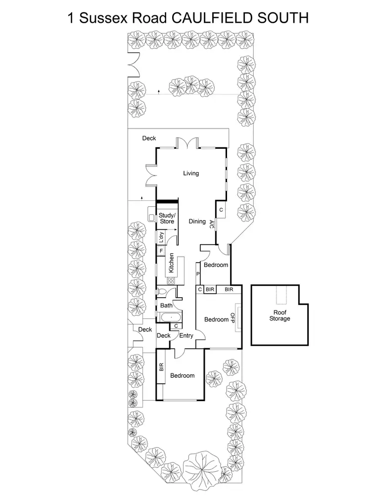 Floorplan of Homely house listing, 1 Sussex Road, Caulfield South VIC 3162