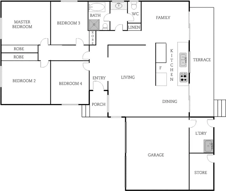 Floorplan of Homely house listing, 57 De Graaff Street, Holder ACT 2611