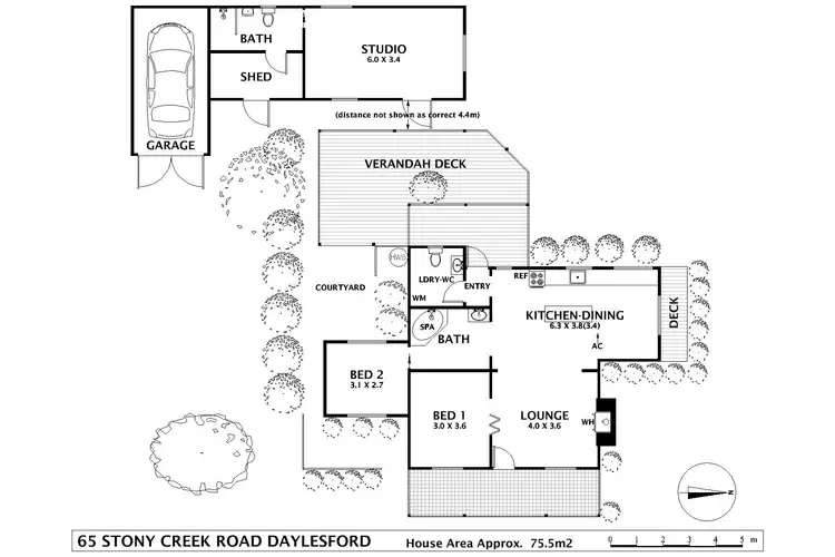 Floorplan of Homely house listing, 65 Stony Creek Road, Daylesford VIC 3460
