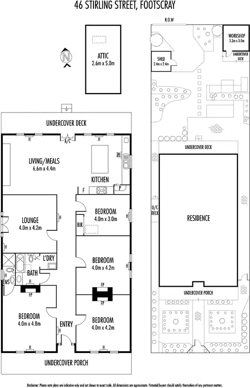Floorplan of Homely house listing, 46 Stirling Street, Footscray VIC 3011