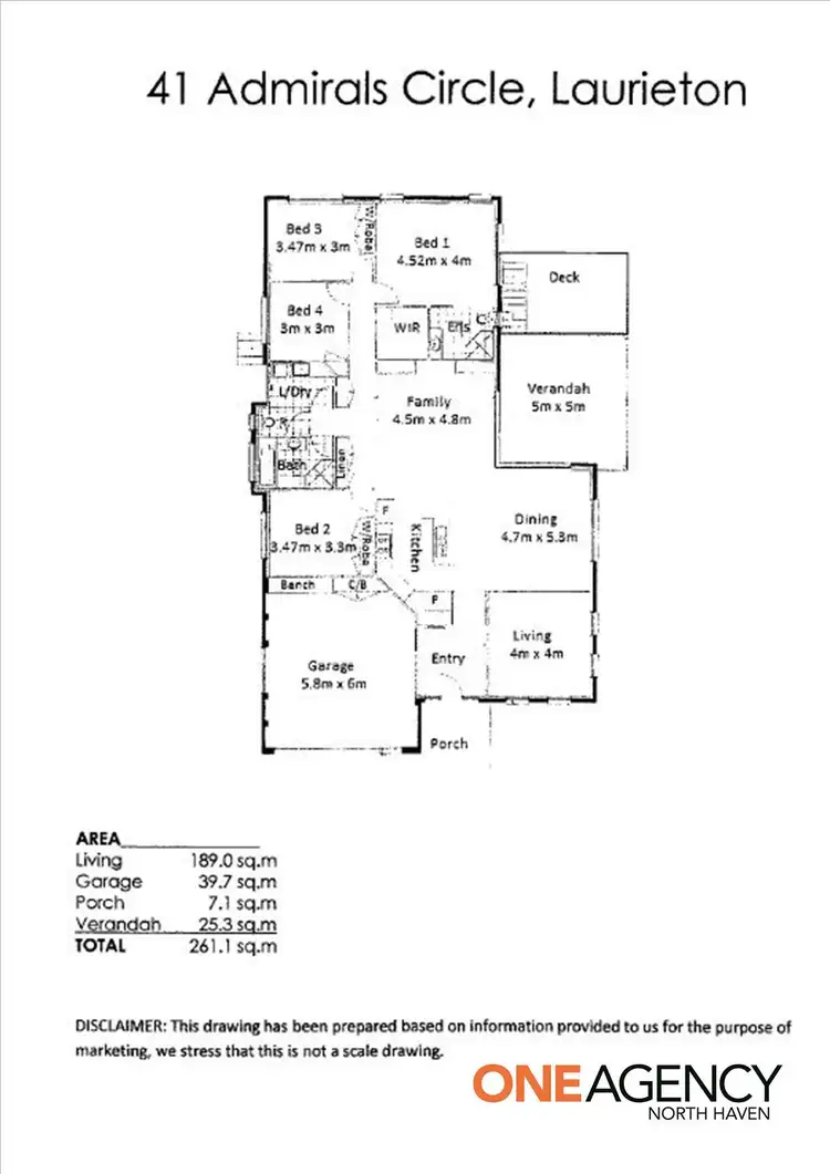 Floorplan of Homely house listing, 41 Admirals Circle, Laurieton NSW 2443