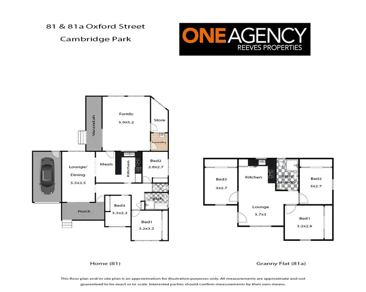 Floorplan of Homely house listing, 81 & 81A Oxford Street, Cambridge Park NSW 2747